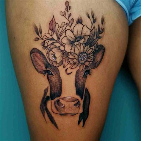 tattoo of a cow